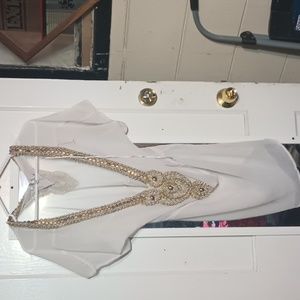 Solitaire white blouse